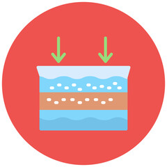 Ultrafiltration icon vector image. Can be used for Water Treatment.