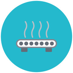 Print Bed icon vector image. Can be used for Additive Maufacturing.