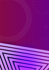 Vibrant Purple Geometric Abstract Background with Trendy Lines and Shapes for Design Projects