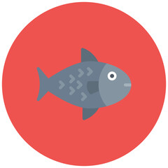 Fish icon vector image. Can be used for Fish and Seafood.