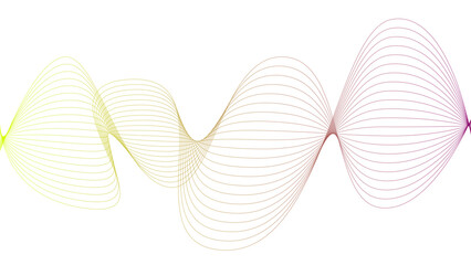 	
Vector curvy abstract line art wavy flowing dynamic blue white background in concept music or sound, wave, wind, information flow	
