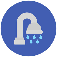 Shower icon vector image. Can be used for Sun Protection.