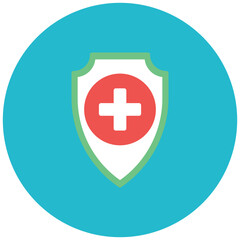 Obraz premium Health Shield icon vector image. Can be used for Tuberculosis.