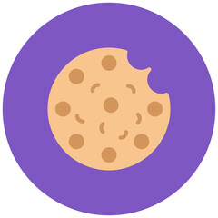 Oat Cookies icon vector image. Can be used for Brunch.