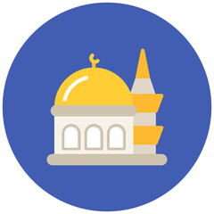 Mosque icon vector image. Can be used for Islamic New Year.
