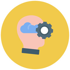 Thought process icon vector image. Can be used for Thought Leadership.