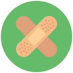 Band Aid icon vector image. Can be used for Physical Wellbeing.