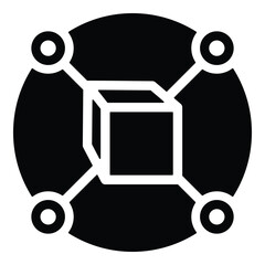 Blockchain  Icon Element For Design