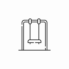 playground park swing icon sign vector