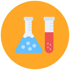 Beaker icon vector image. Can be used for Virtual Lab.