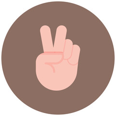 Victory Gesture icon vector image. Can be used for Track and Field.