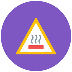 Hot Surface icon vector image. Can be used for Skin Burns.