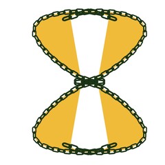 vector illustration of hourglass