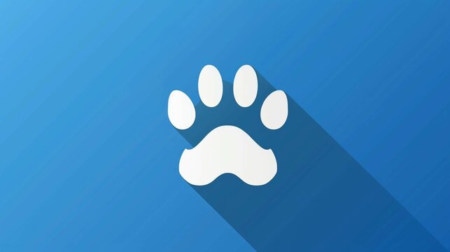 Naklejki blue paw print
