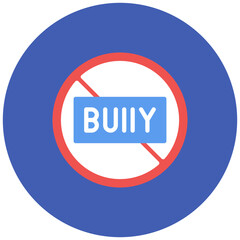 Bully icon vector image. Can be used for Bullying in Society.