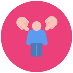 Prejudice icon vector image. Can be used for Bullying in Society.