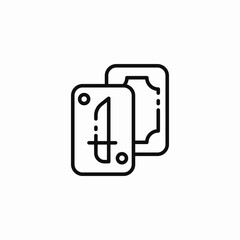 playing cards ace icon sign vector