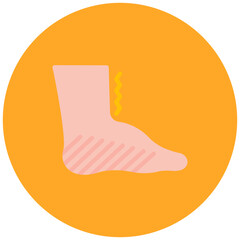 Swelling icon vector image. Can be used for Allergy Symptoms.