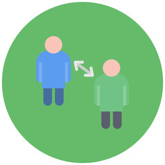 Allies icon vector image. Can be used for Social Relationship.