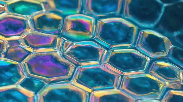 Hexagonal Crab Claw Skin Under the Microscope