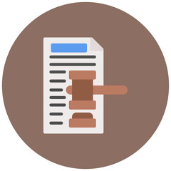 Enforcement icon vector image. Can be used for Compilance and Regulation.