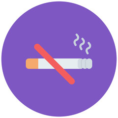 Smoke Free Policy icon vector image. Can be used for Smoking.