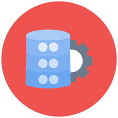 Data icon vector image. Can be used for Data Science.