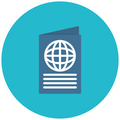 Immigration icon vector image. Can be used for Data Science.