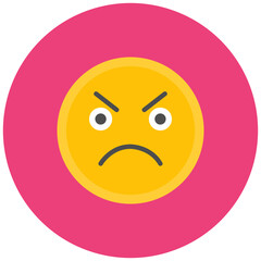 Frustration icon vector image. Can be used for Burnout.