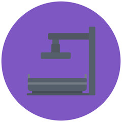 Raft icon vector image. Can be used for 3d Printing.