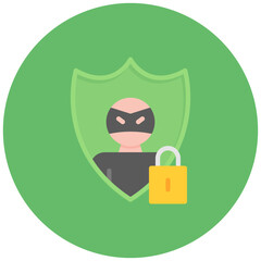 Anti theft icon vector image. Can be used for Locksmith.