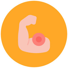 Muscle Strain icon vector image. Can be used for Body Ache.
