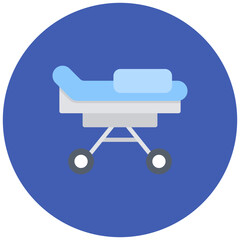 Stretcher icon vector image. Can be used for Rescue And Response.