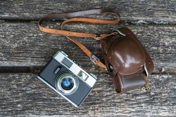 Film camera, leather case