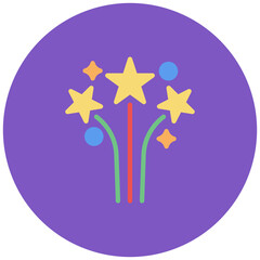 Anniversary Fireworks icon vector image. Can be used for Anniversary.