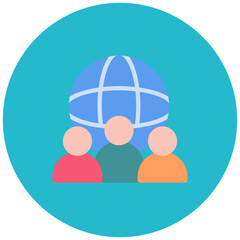 Society icon vector image. Can be used for Protesting and Civil Disobedience.