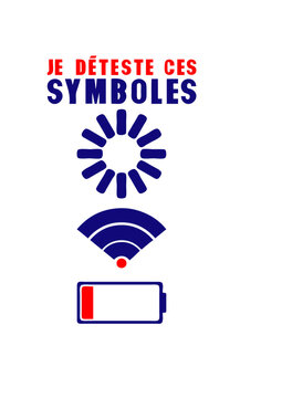 deteste symbole batterie chargement wifi faible reseau