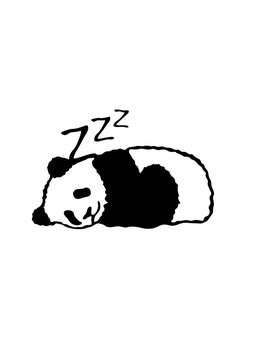 panda dort sieste dormir