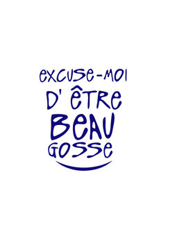 excuse moi etre beau gosse citation