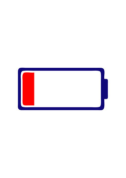 symbole batterie faible