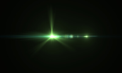 Color Lens Flare light over Black Background. Easy to add overlay or screen filter over Photos