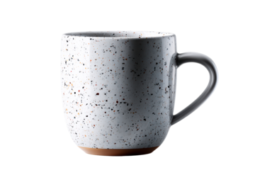 Stylish speckled ceramic mug with a contrasting base design
