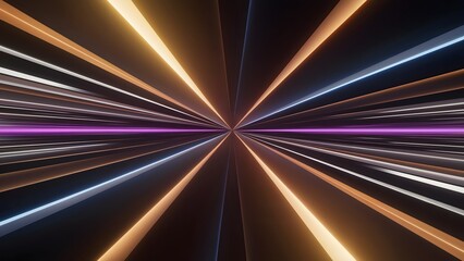 Echo motion beams escaping central pulse through field