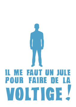  jule pour voltige homme homo humour
