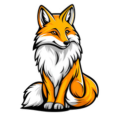 Obraz premium Playful Fox Mascot Logo Cartoon Vector Illustration
