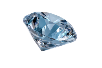 Elegant blue diamond cut with clarity and brilliance