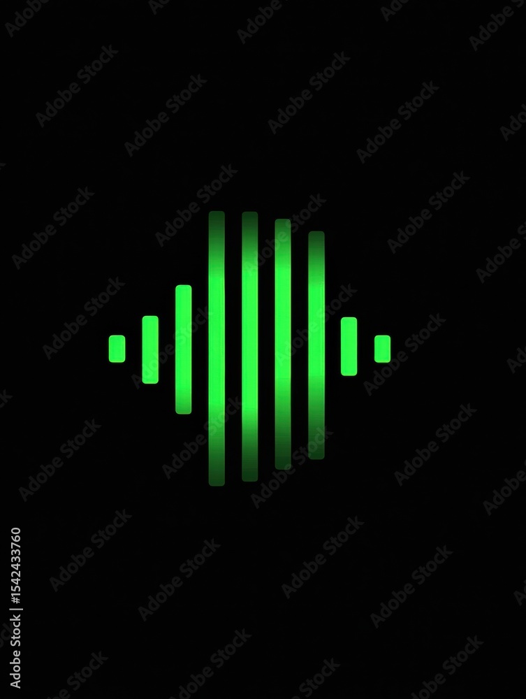 Poster Fading Signal Bars Transition to Panic Icon in a Minimalist Dark Layout