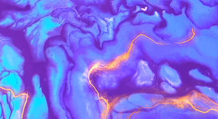Vibrant Abstract Purple and Blue Ink Texture – Fluid Alcohol Ink Flow with Marble-Like Organic Pattern for Backgrounds, Wallpapers, and Artistic Projects
