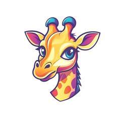 Playful Giraffe Mascot Logo for Kids Brands