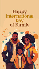 Cheerful Family Celebrating International Day of Family with Smiles, Warmth, and Unity